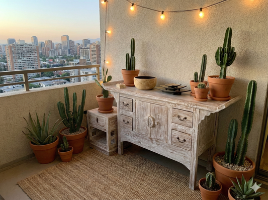 Consola colonial asiatica a medida teca 28/48