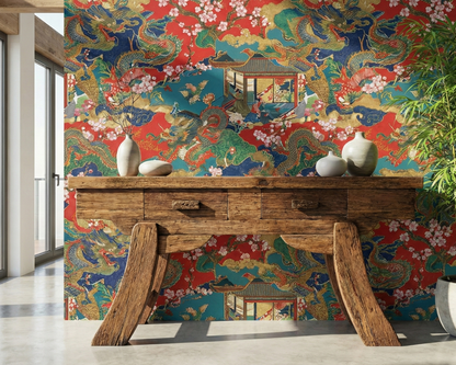 Consola a medida en madera de teca estilo oriental artesanal AM202205060942