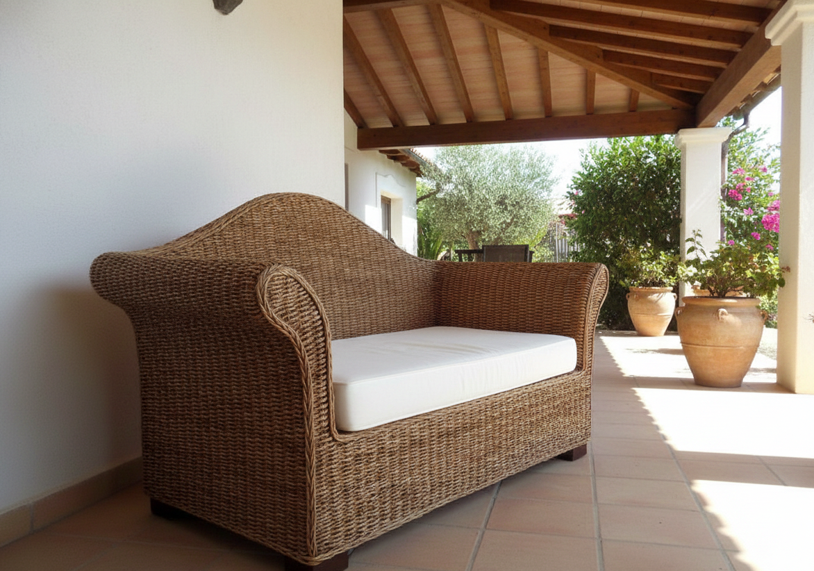 Muebles de jardín fibras naturales a medida