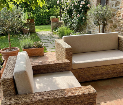 Muebles de jardín fibras naturales a medida