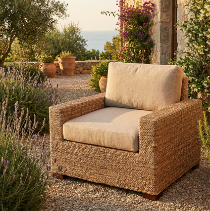 Muebles de jardín fibras naturales a medida