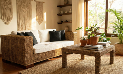Muebles de jardín fibras naturales a medida