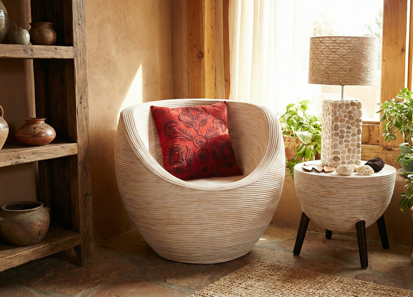Muebles de jardín fibras naturales a medida