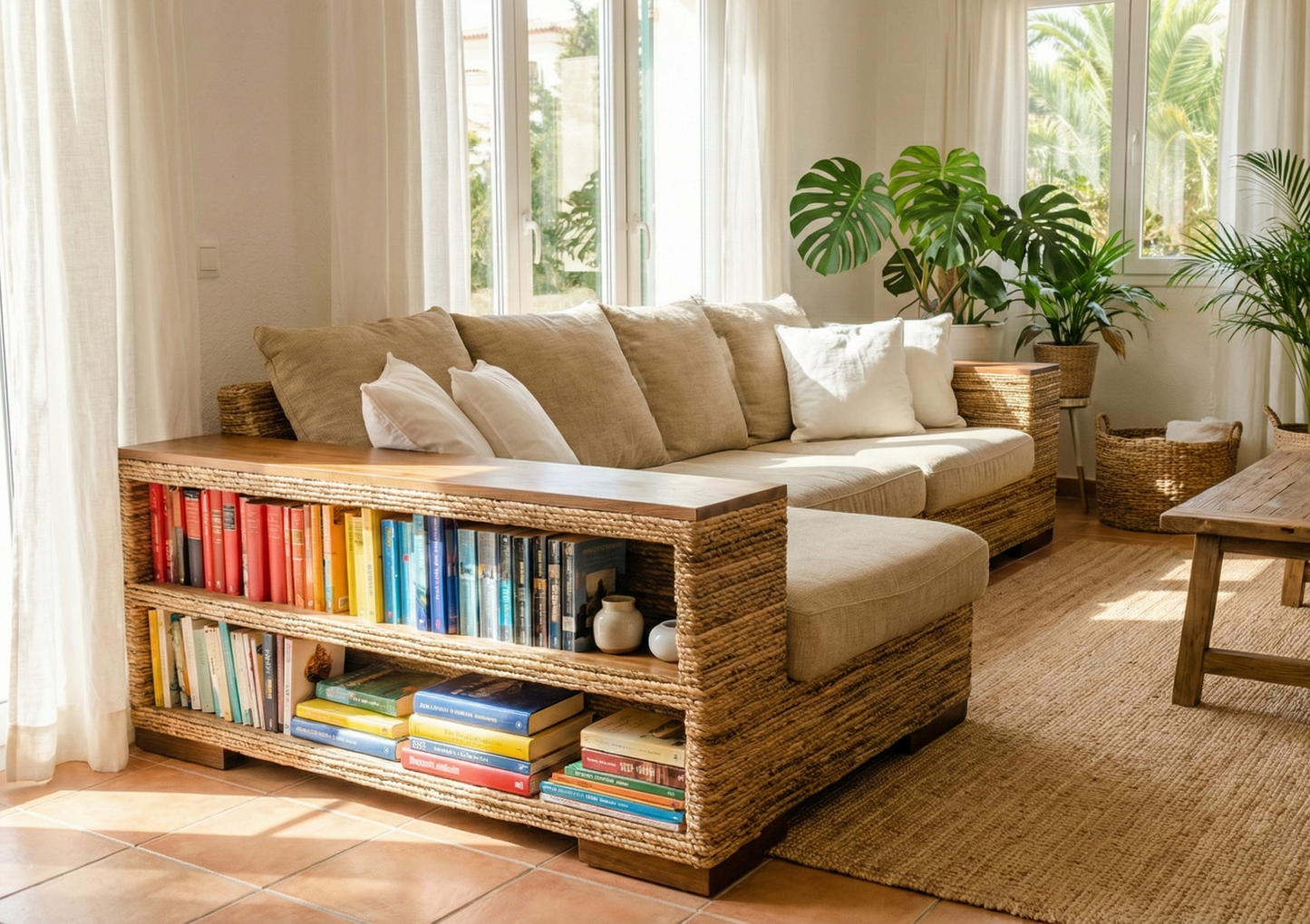Muebles de jardín fibras naturales a medida