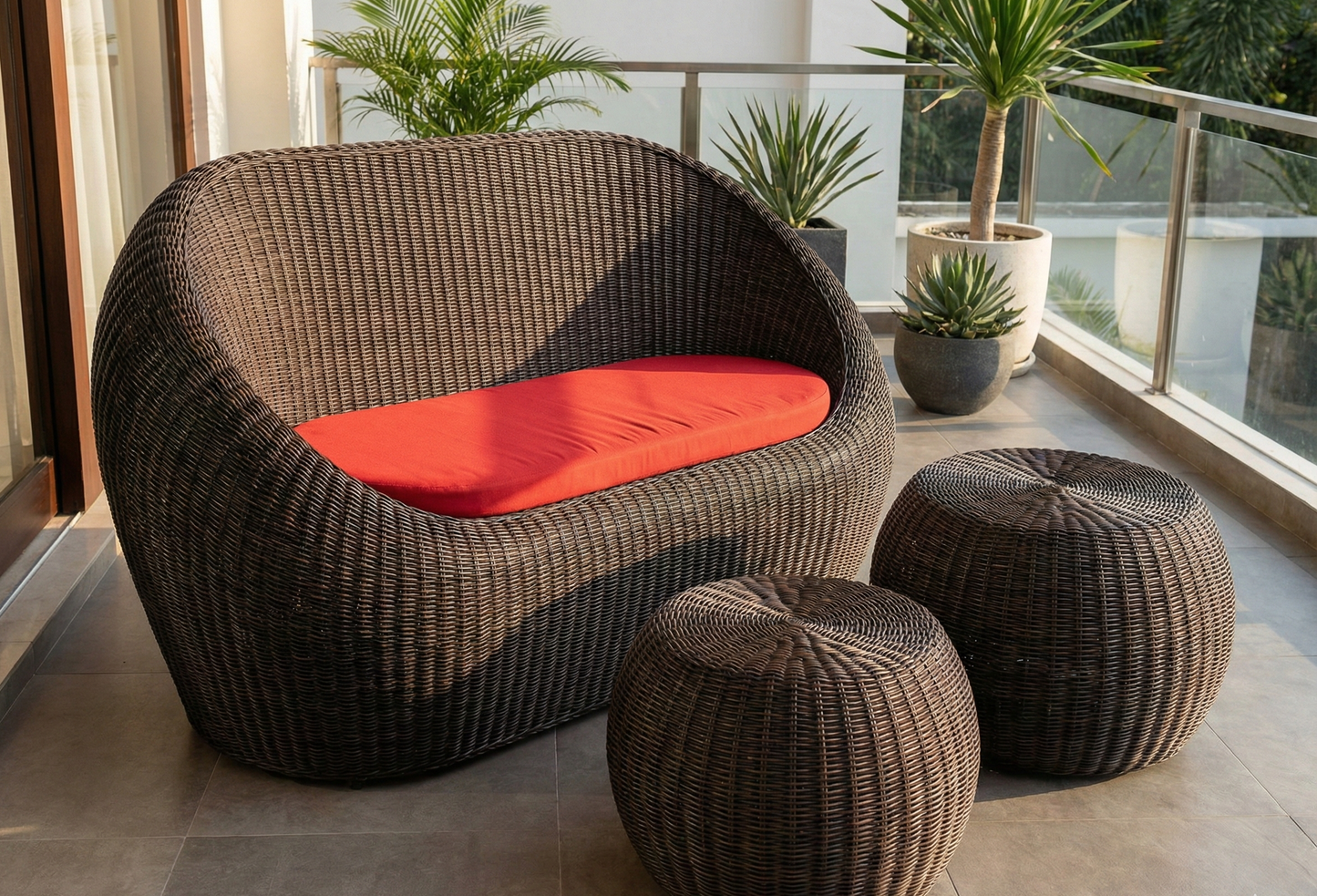 Muebles de jardín fibras naturales a medida