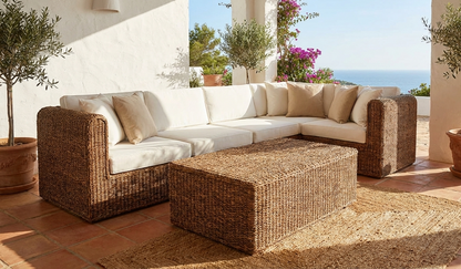 Muebles de jardín fibras naturales a medida