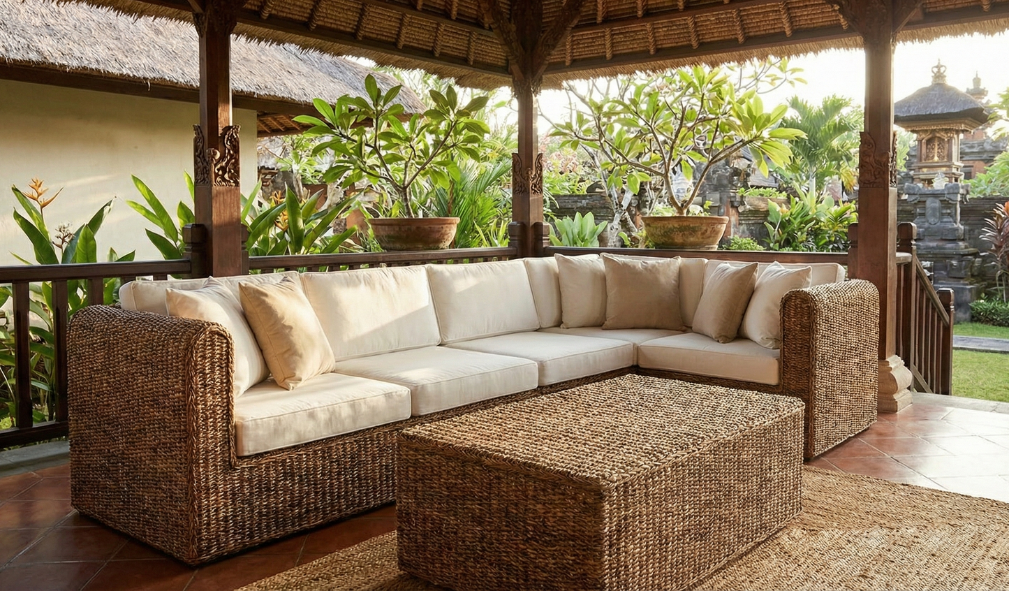 Muebles de jardín fibras naturales a medida
