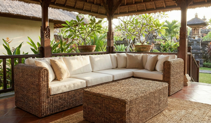 Muebles de jardín fibras naturales a medida