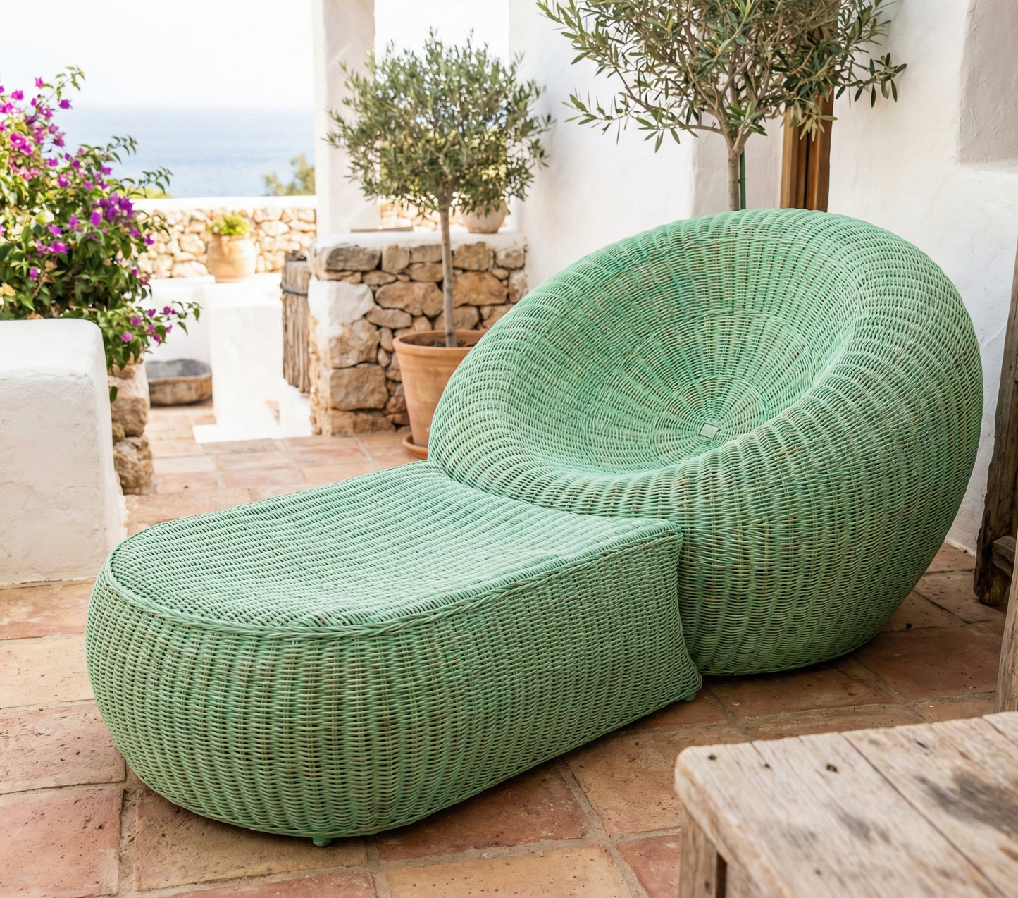 Muebles de jardín fibras naturales a medida