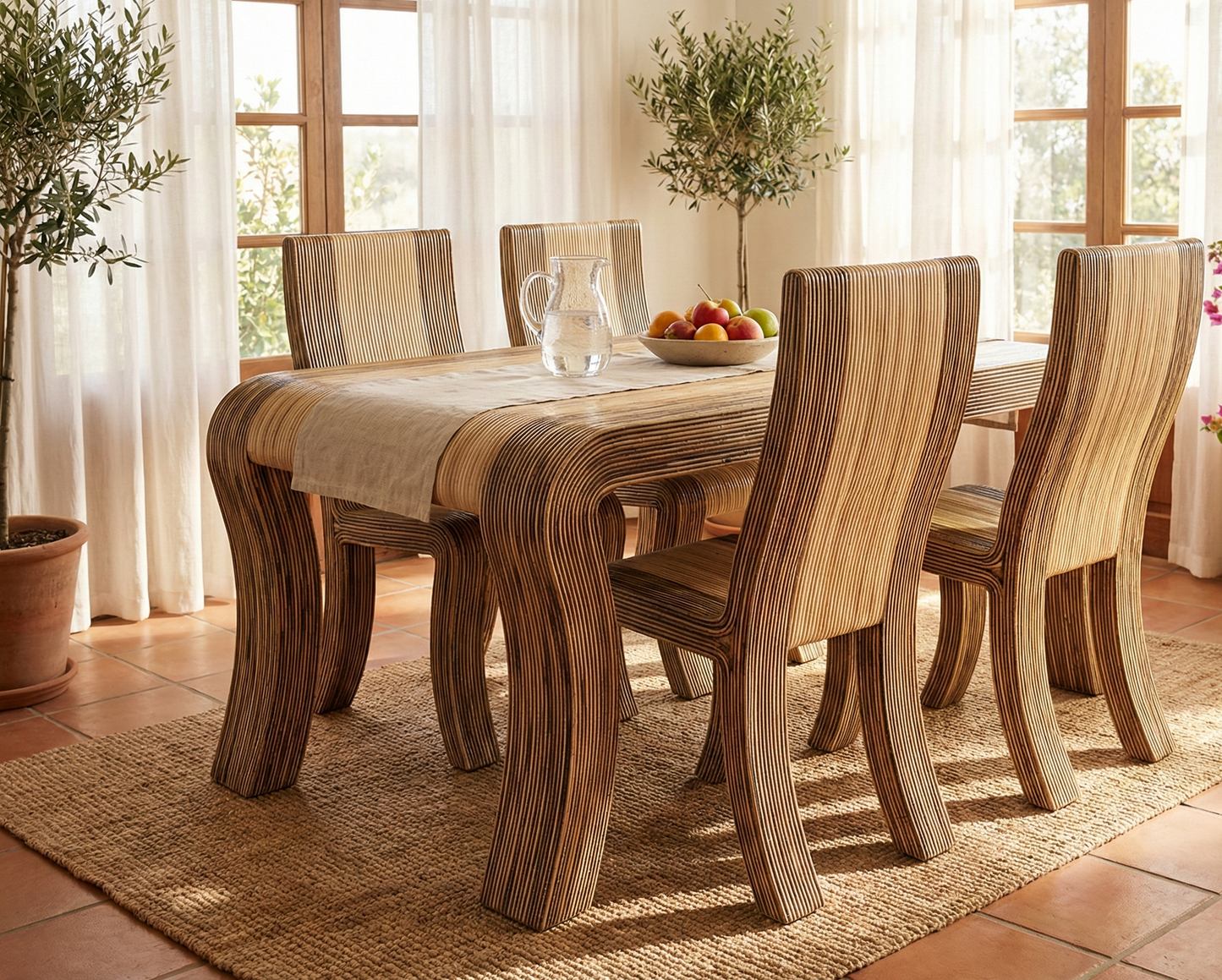 Muebles de jardín fibras naturales a medida