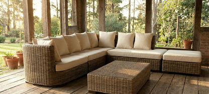 Muebles de jardín fibras naturales a medida