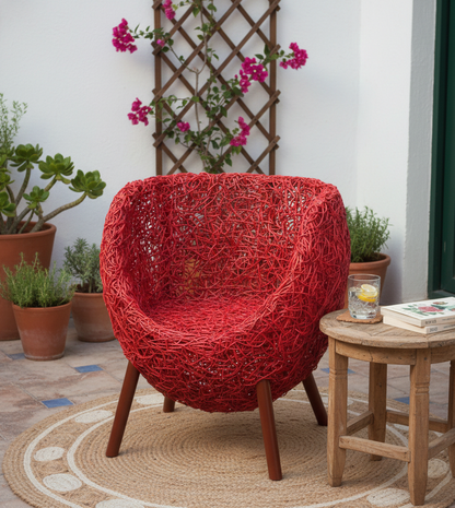 Muebles de jardín fibras naturales a medida