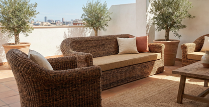 Muebles de jardín fibras naturales a medida