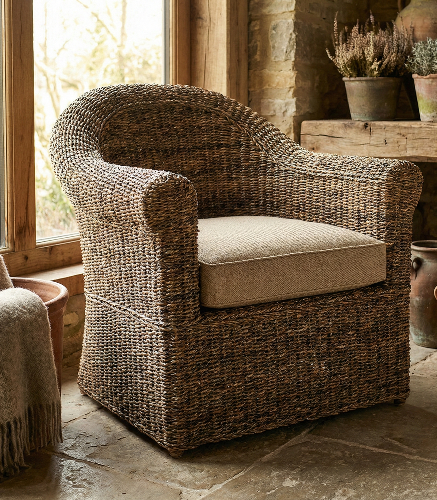 Muebles de jardín fibras naturales a medida