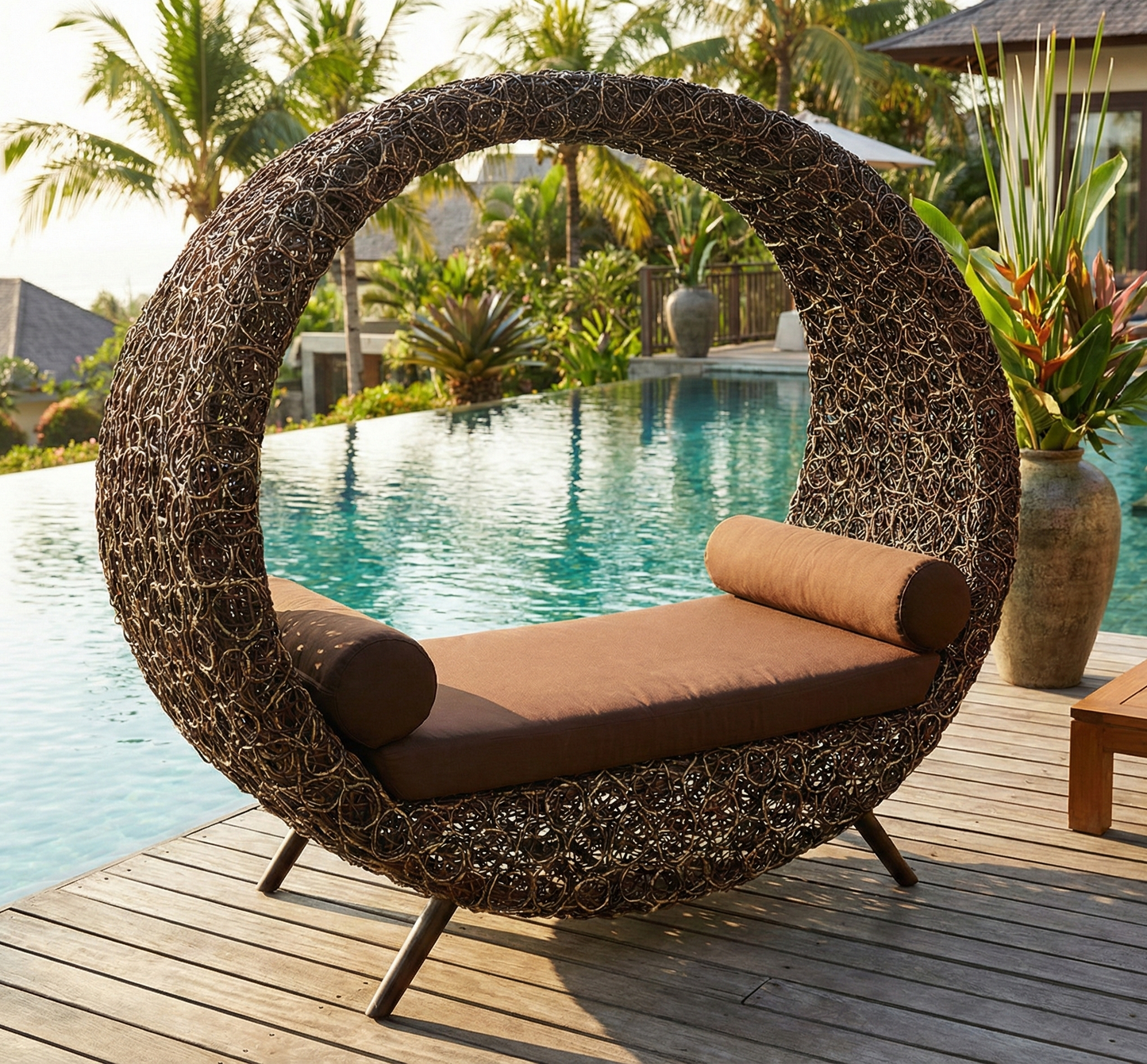 Muebles de jardín fibras naturales a medida
