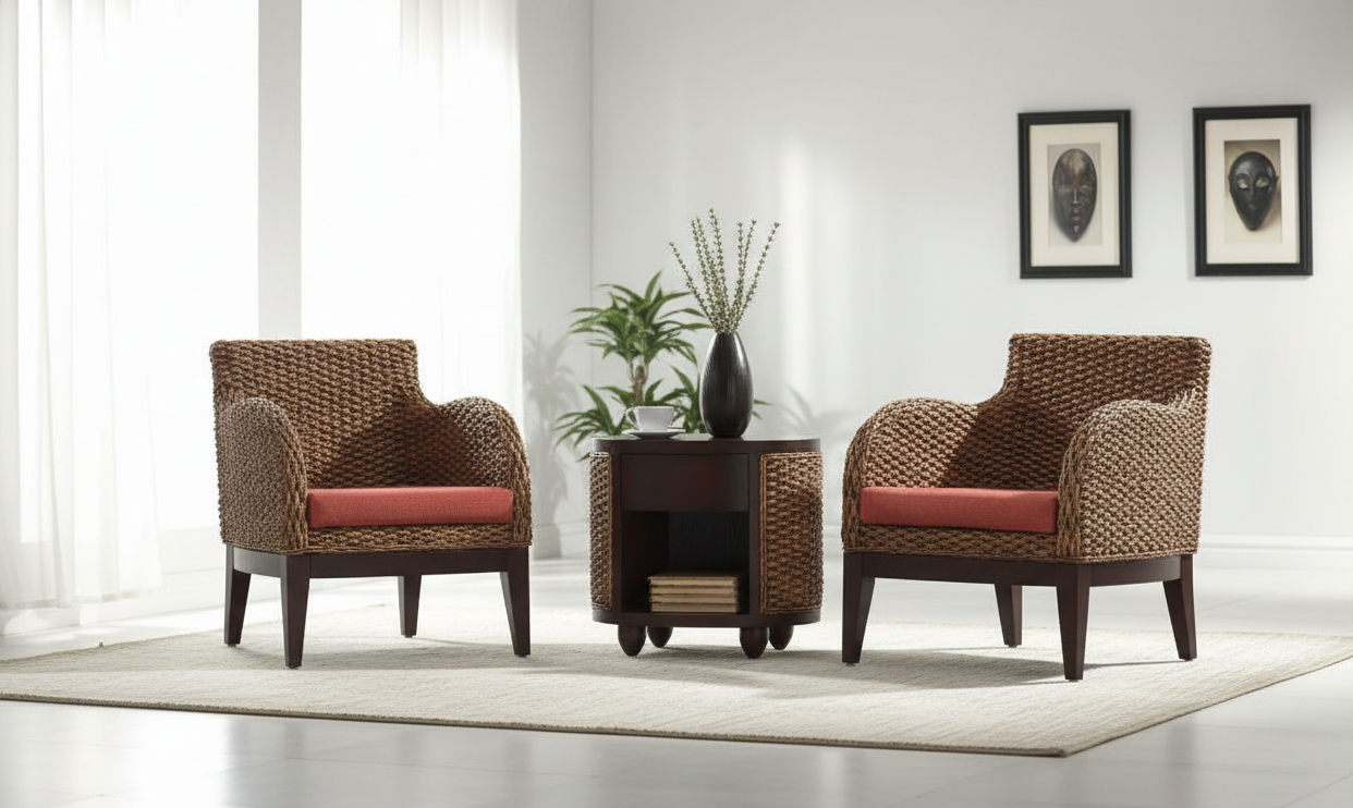 Muebles de jardín fibras naturales a medida