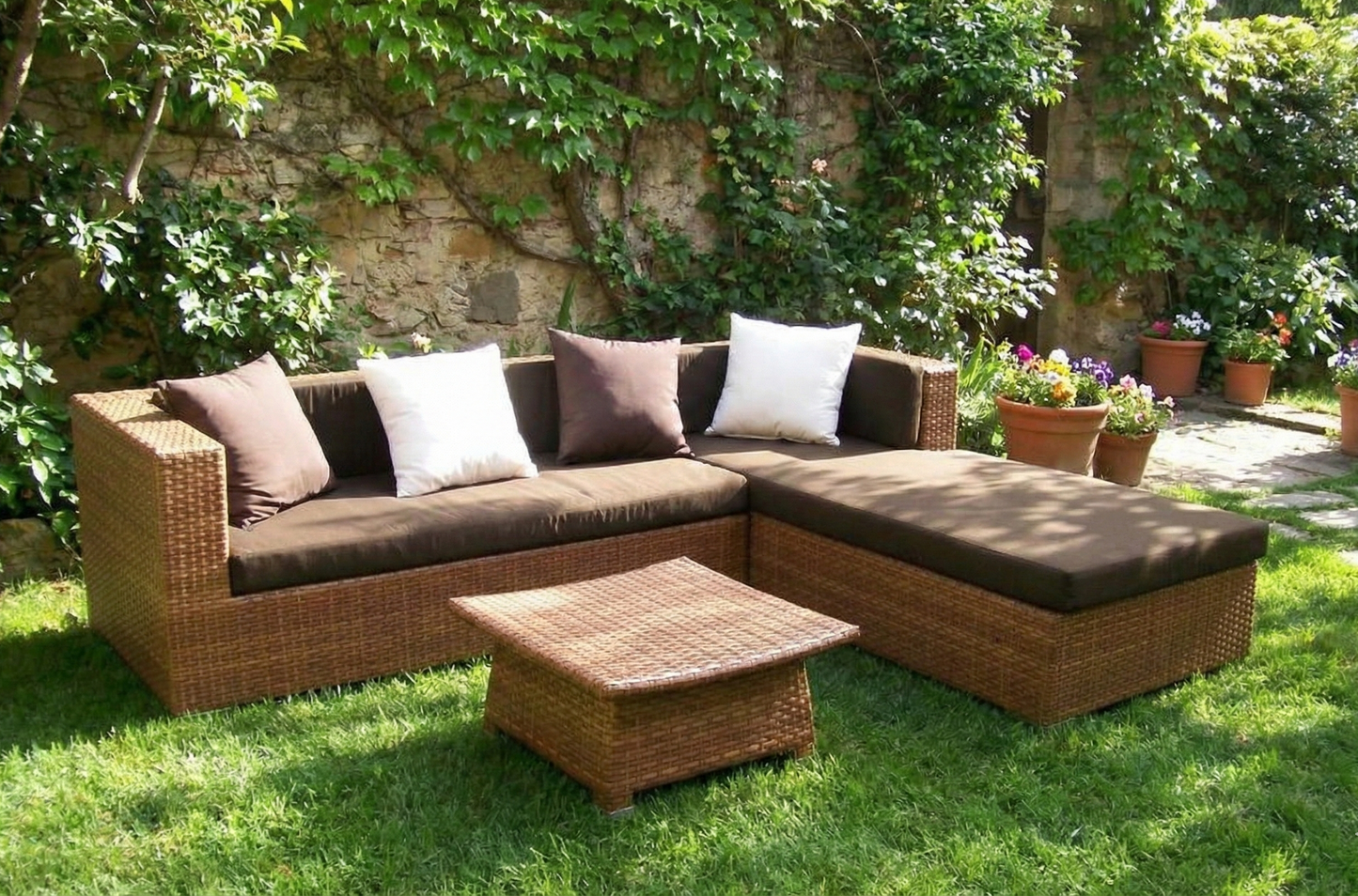 Muebles de jardín fibras sintéticas a medida