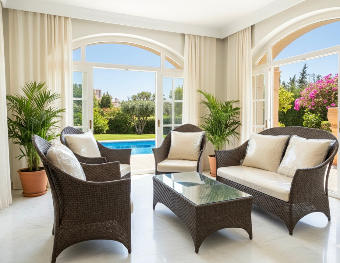 Muebles de jardín fibras sintéticas a medida