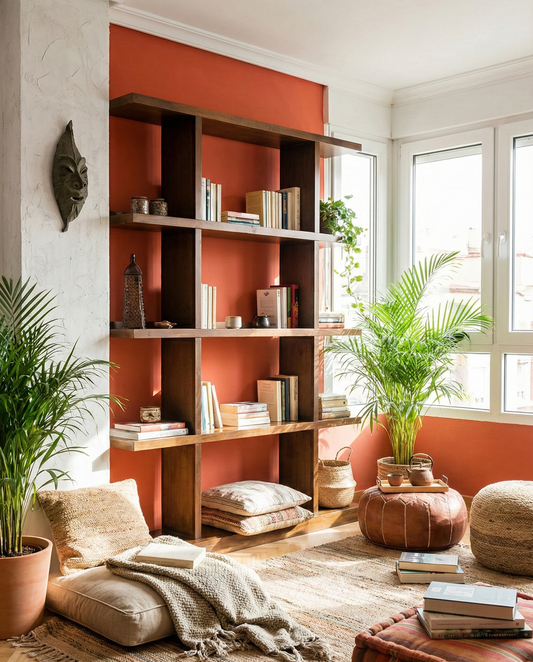Librería a medida estilo asiático y colonial AM2103311412