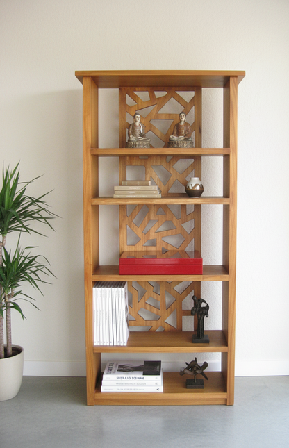 Librerías colonial asiática a medida teca 04/64