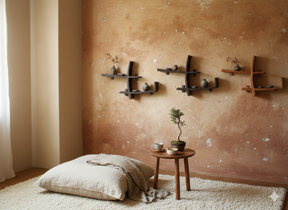 Librerías colonial asiática para colgar a medida 32/64