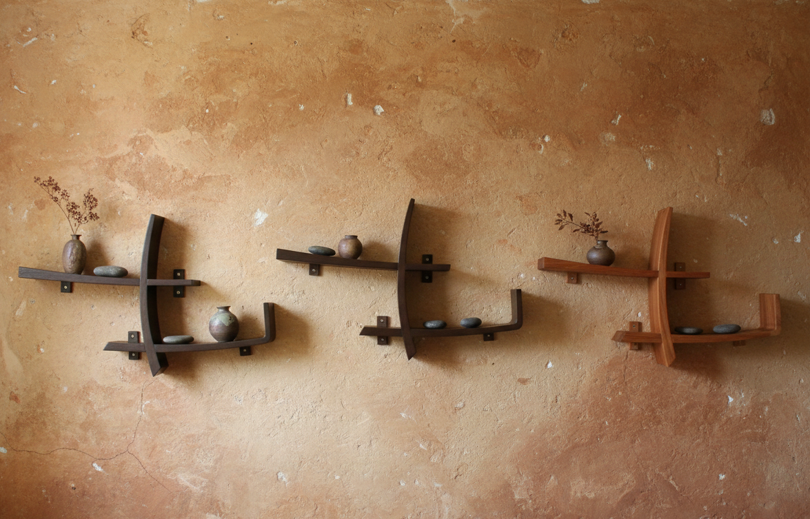 Librerías colonial asiática para colgar a medida 32/64