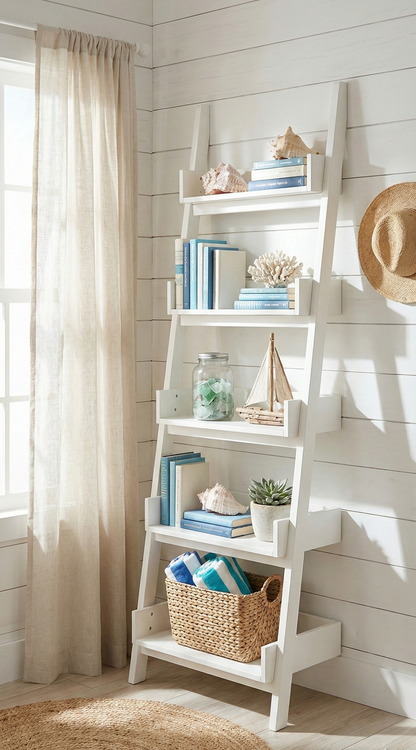 Librerías colonial asiática escalera a medida teca 49/64