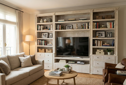 Librerías colonial clásica a medida teca 29/64