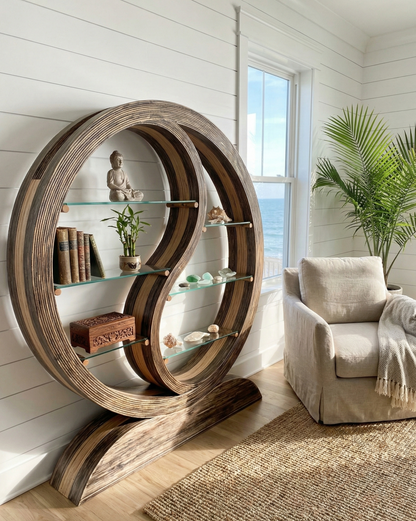 Librería colonial asiático fibras naturales 16/64