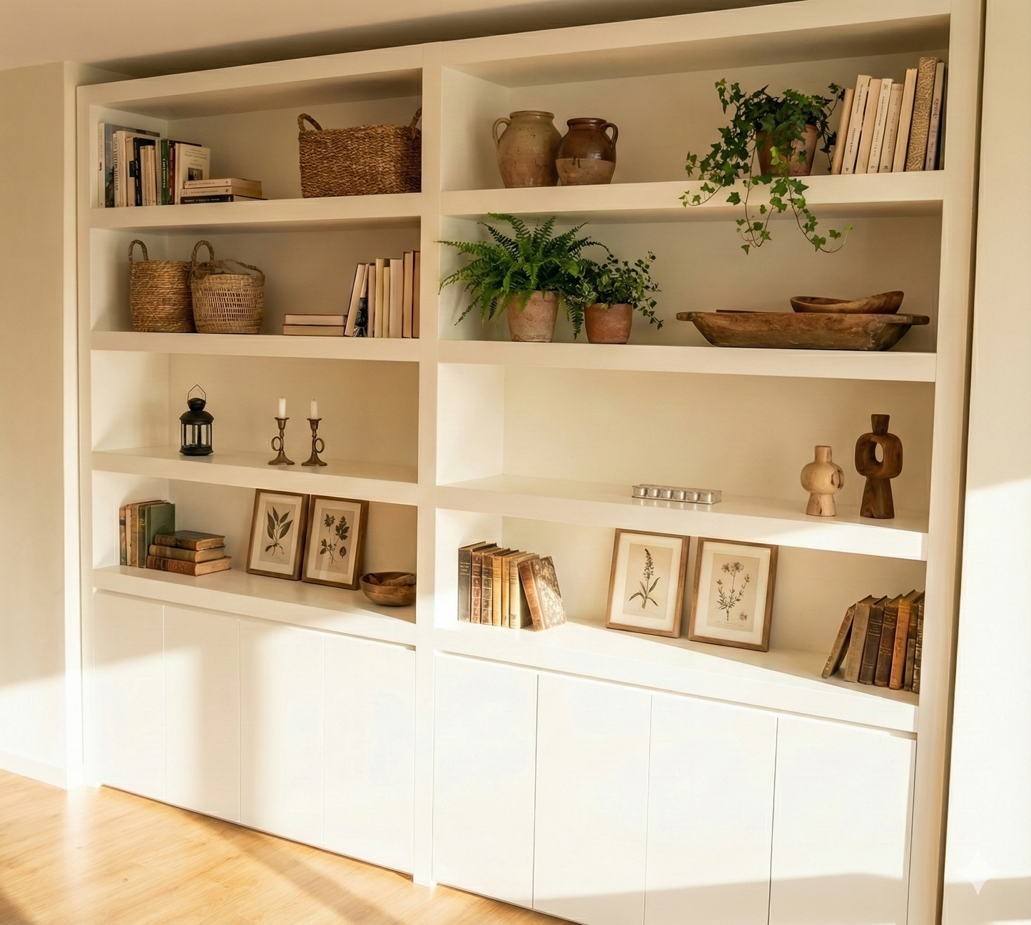 Librerías colonial clásica a medida teca 29/64