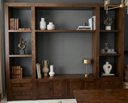 Librerías colonial clásica a medida teca 29/64