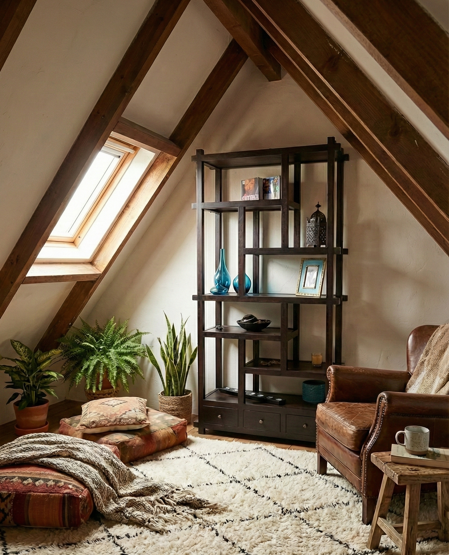 Librerías colonial asiática a medida irregular50/64