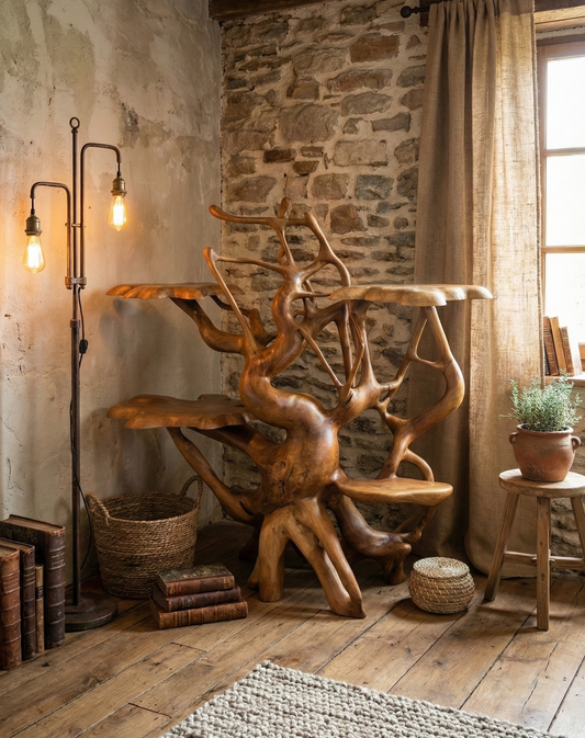 Librerías de raíz teca 58/64