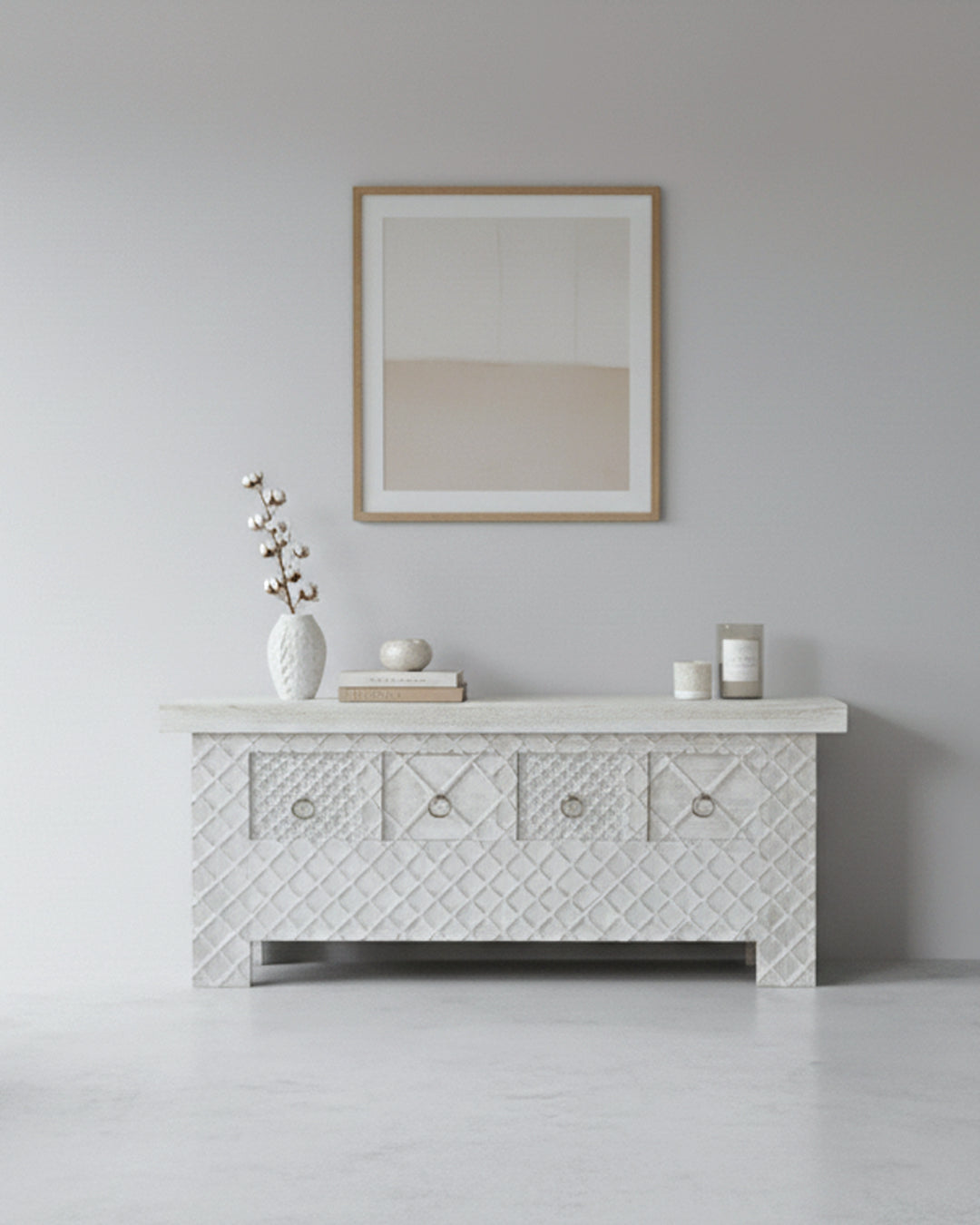 Mueble de TV tallado estilo colonial asiático a medida AM202205061724