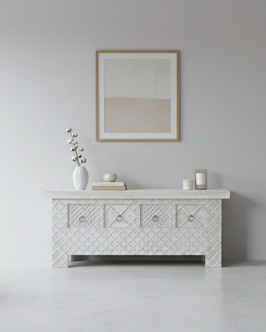 Mueble de TV tallado estilo colonial asiático a medida AM202205061724