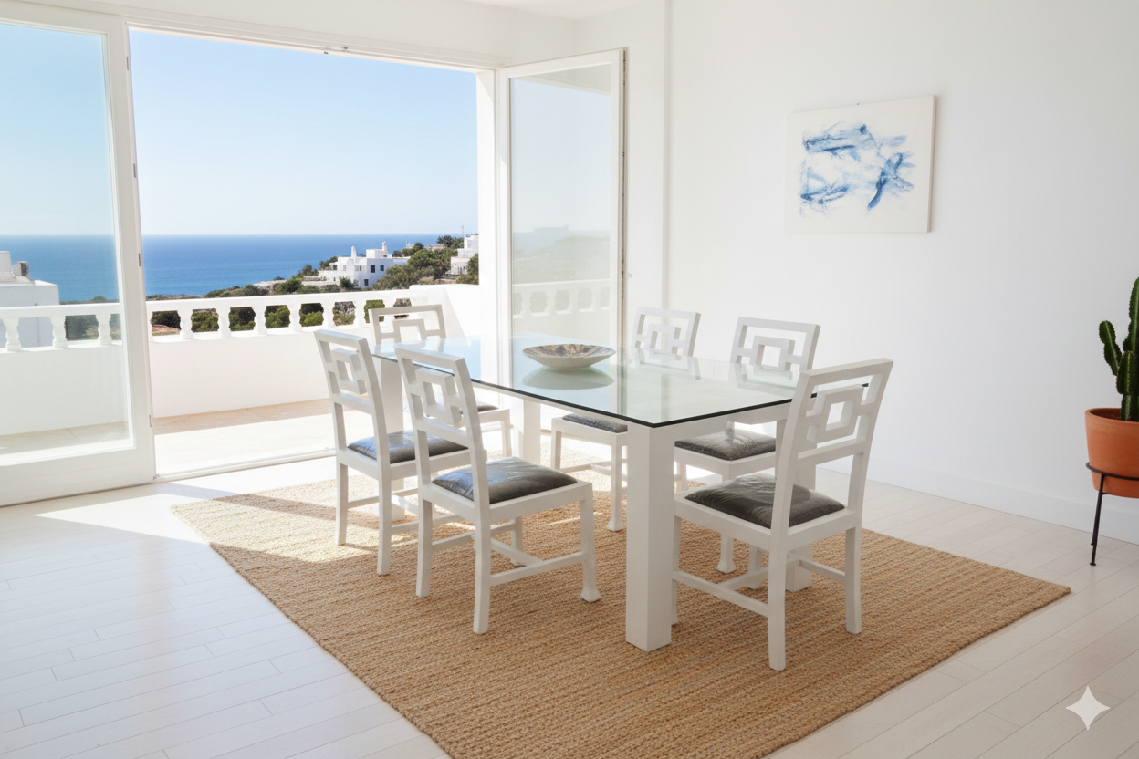 Mesas de comedor a medida colonial asiática metal o madera  25/62