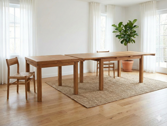 Mesa de comedor a medida colonial teca  AM43/62