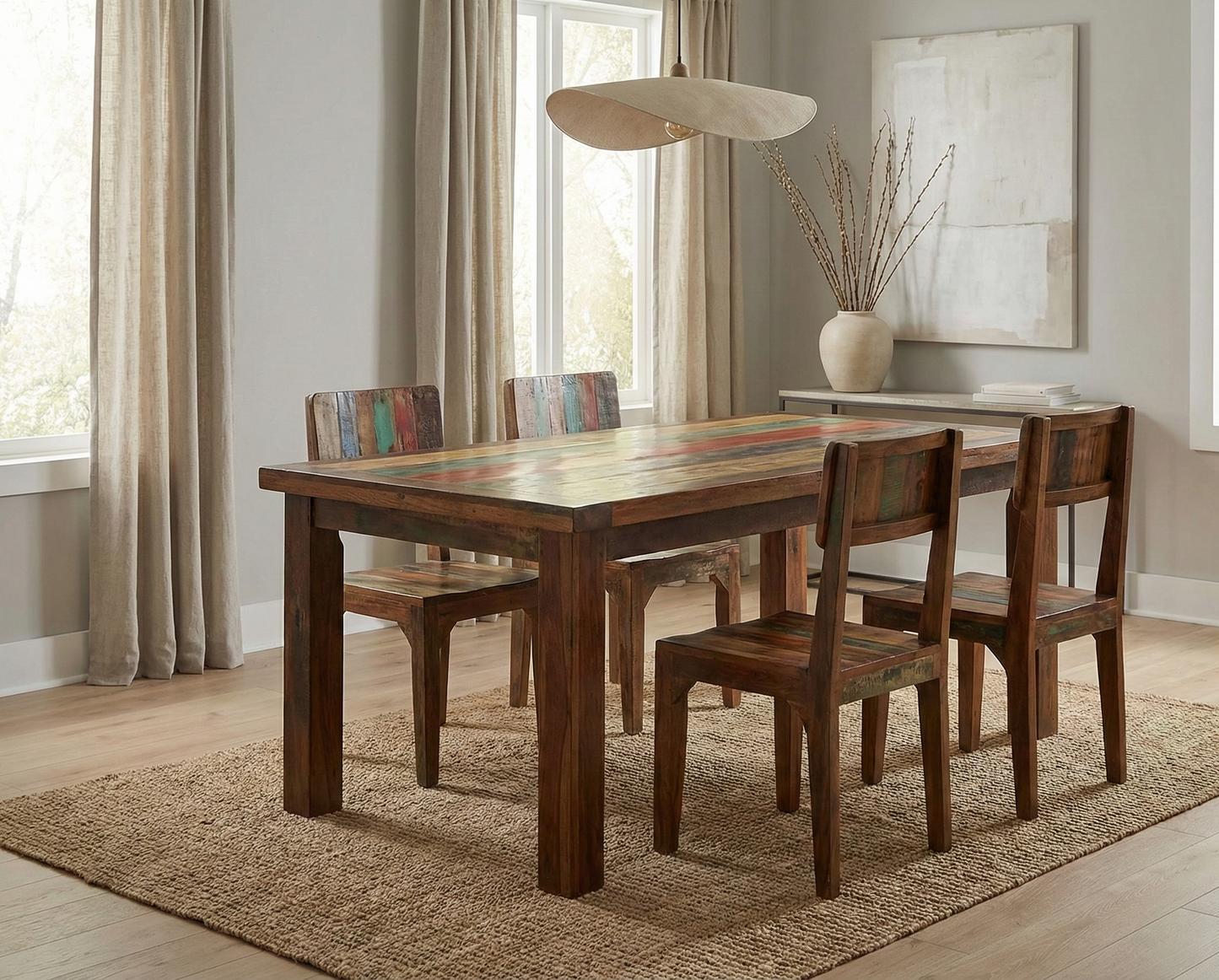 Mesa de comedor a medida teca  AM02/62