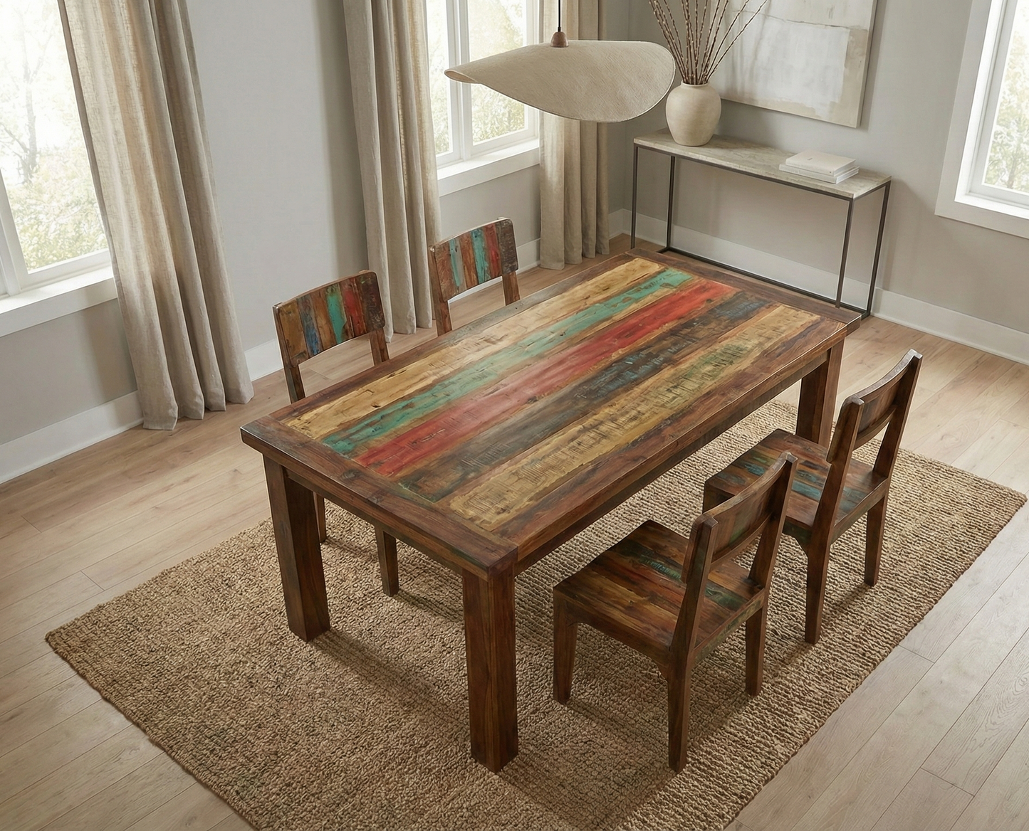 Mesa de comedor a medida teca  AM02/62