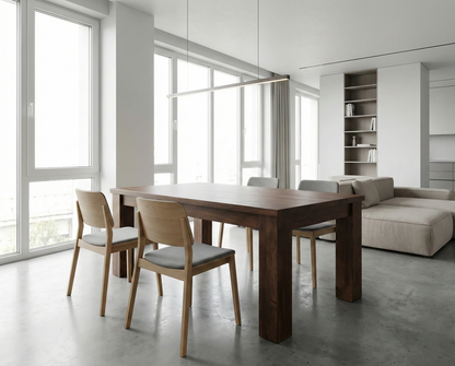 Mesa de comedor colonial a medida  en madera de teca reciclada AM-13940