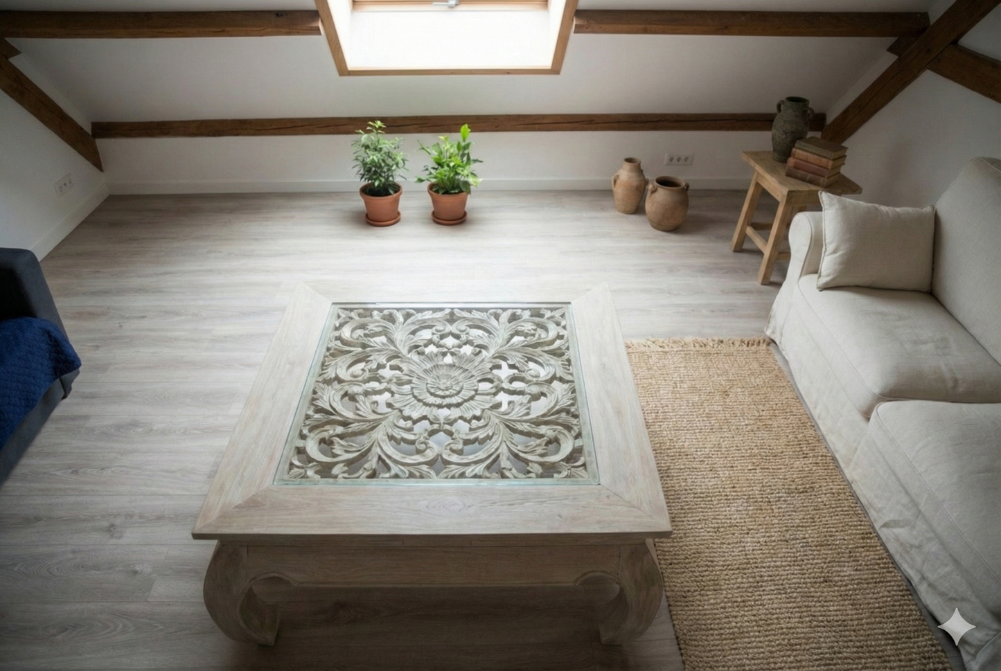 Mesas de centro opium tallada AM70/85