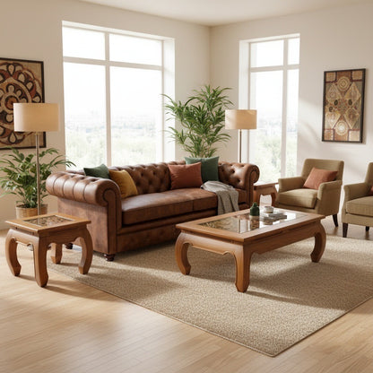 Mesas de centro opium tallada AM70/85