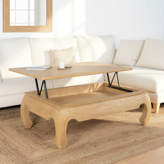 Mesas de centro opium teca elevable 76/85