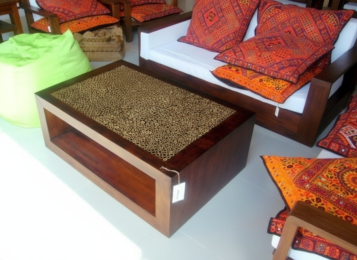 Mesas de centro colonial asiática teca 32/85