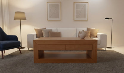 Mesas de centro colonial asiática cajones a medida teca 31/85