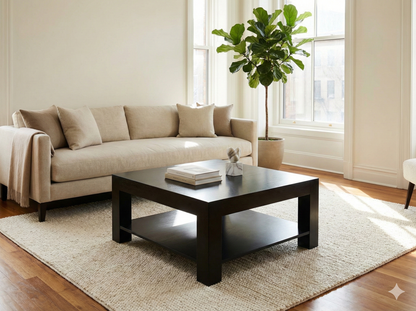 Mesas de centro colonial asiática cajones a medida teca 31/85