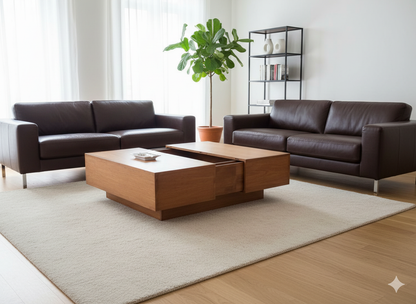 Mesas de centro colonial asiática a medida teca 05/85