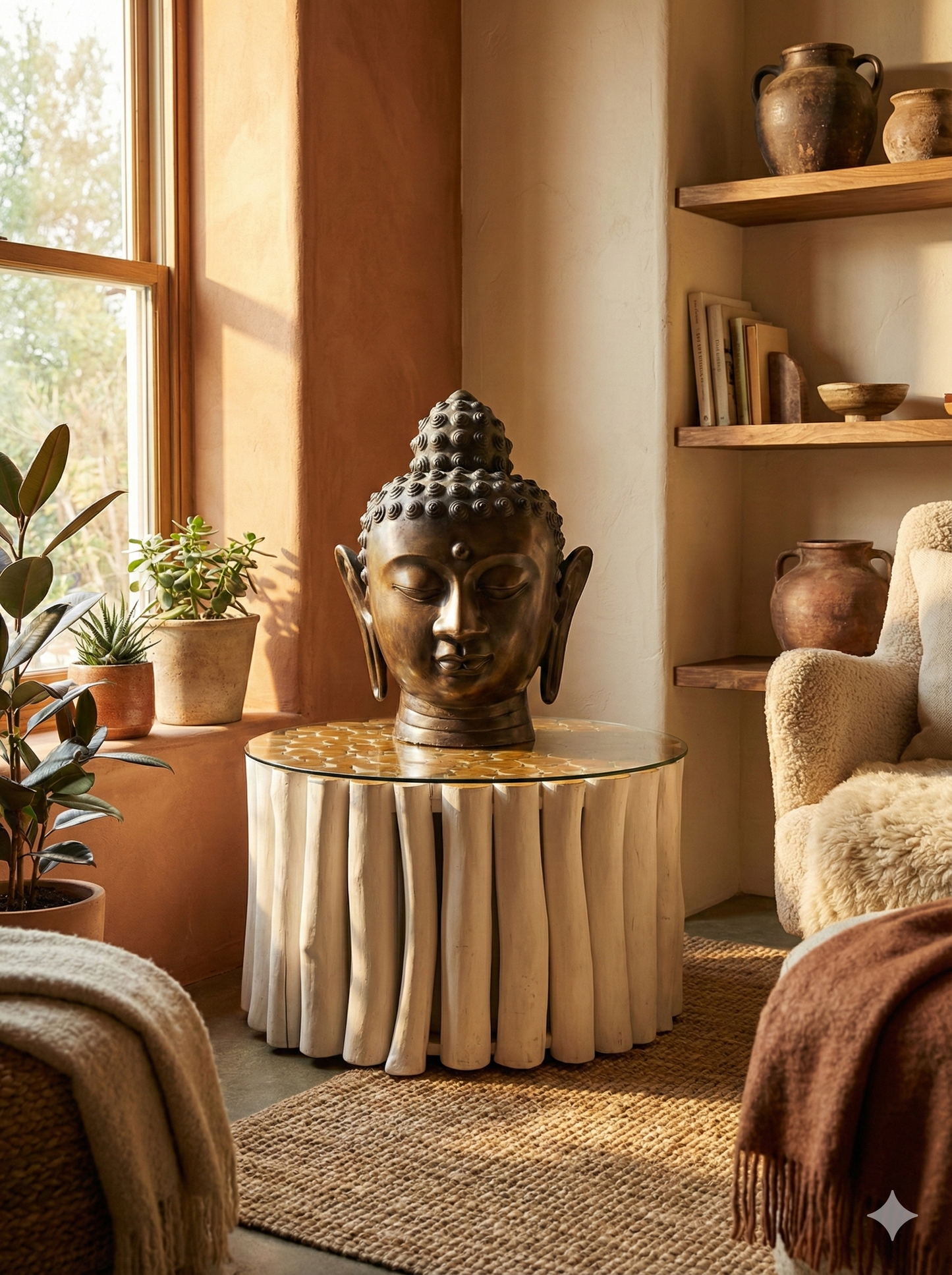 Mesas de centro colonial asiática a medida teca 51/85