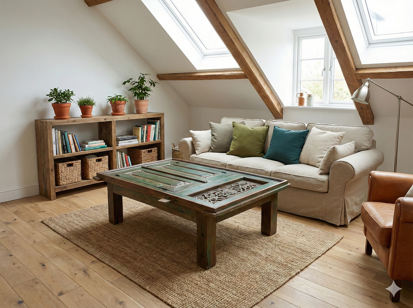 Mesas de centro india colonial asiática a medida teca 22/85