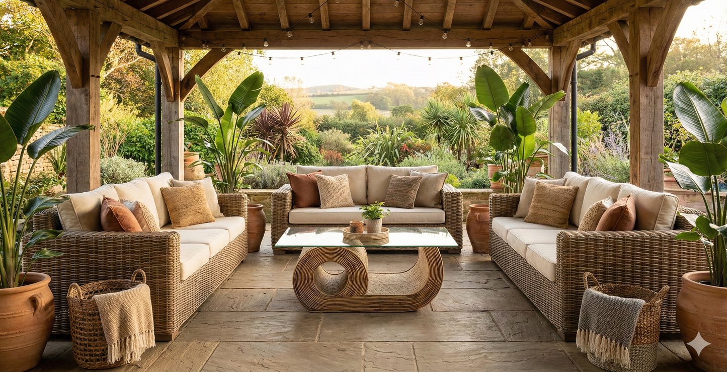 Mesas de centro colonial asiática ratán a medida52/85